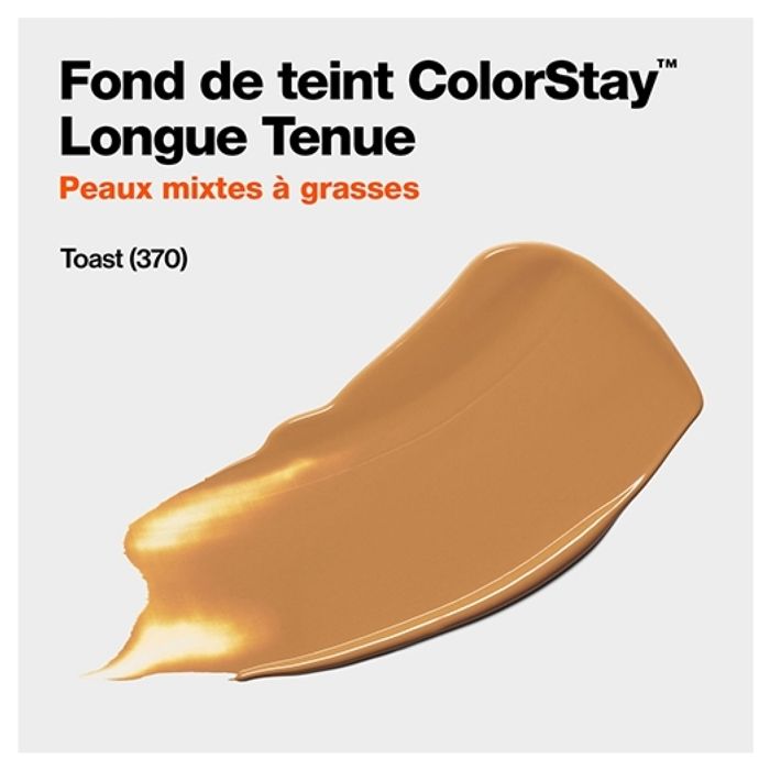 Foundation - REVLON - Colorstay - No. 370 Toast - 30ml - Combination To Oily Skin