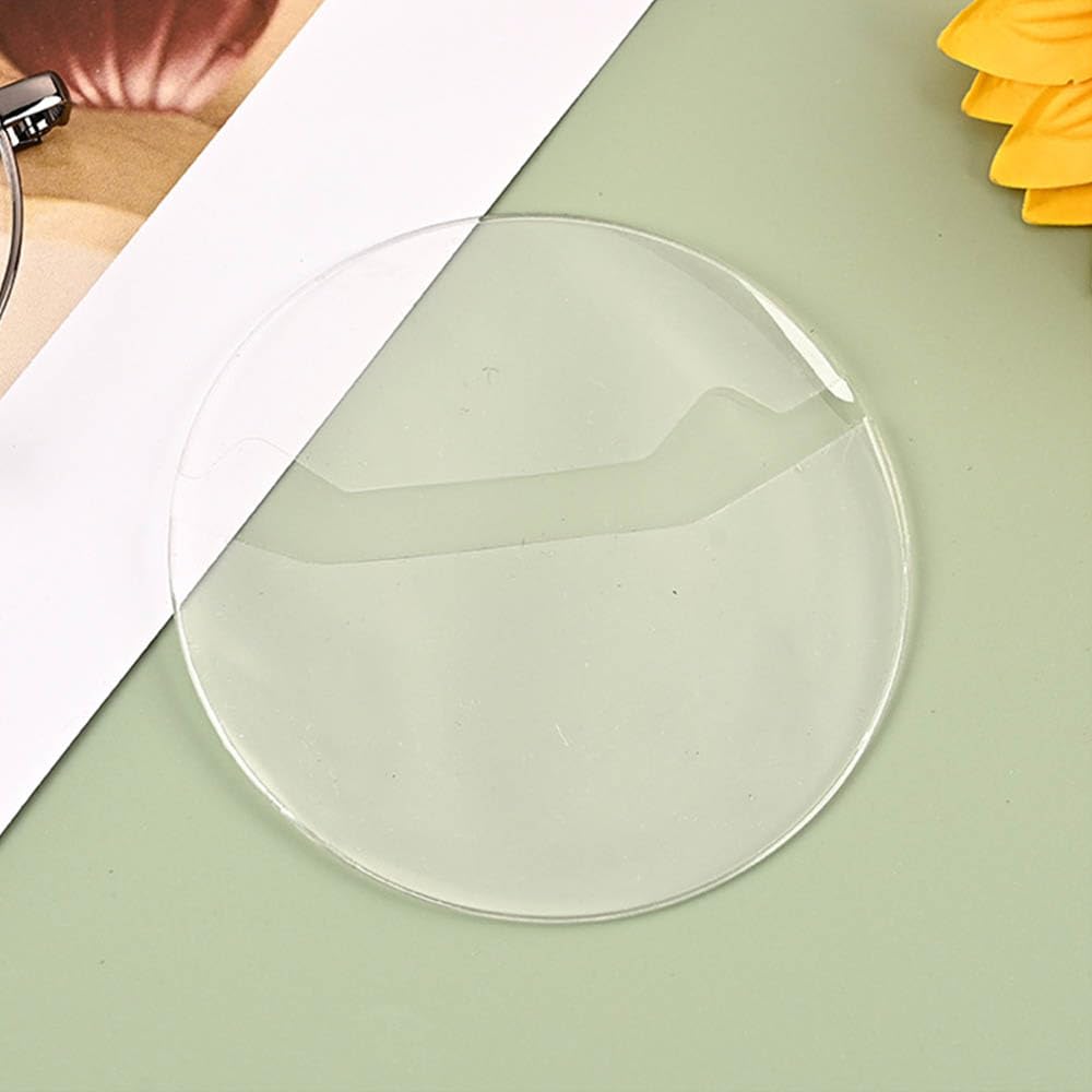 BIUTEFOR 20-Pack Round Badge Covers, Compatible with 58mm Badges, Highly Transparent, Protective Covers for Round Badges, Storage, Clear Display, and