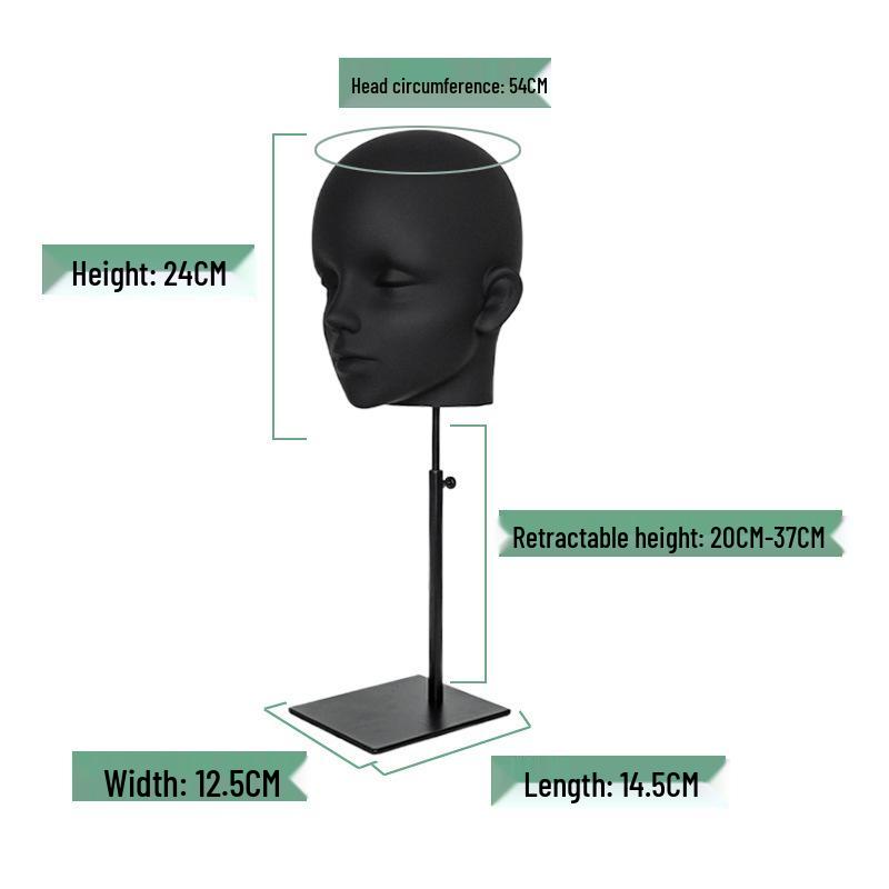 Kawakami PVC Display Head Stand for Hats, Eyewear, Accessories, Wigs, and Headphones