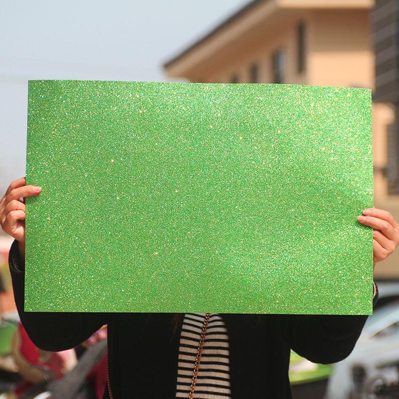 Hârtie Spumă Groasă Mare cu Sclipici Auriu pentru Meșteșuguri