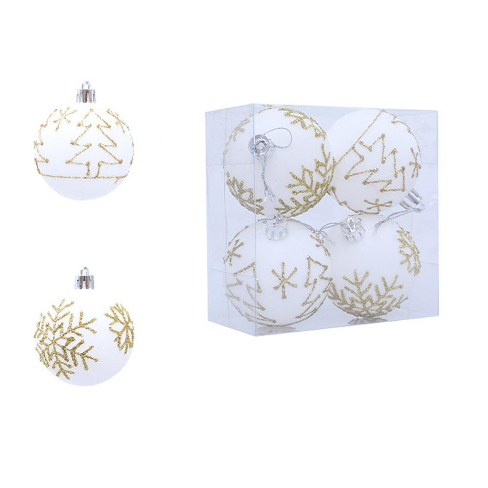 Plastic Christmas Decoative Balls Hanging Xmas Tree Ornaments Christmas Color Balls  Home Decor