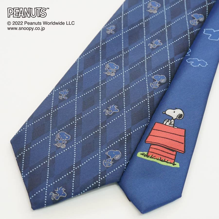 Peanuts Snoopy Tie PND48162 Navy Blue SNOOPY Business Brand Tie Gift