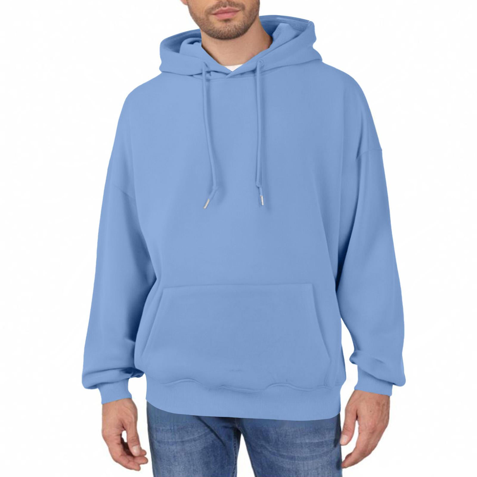 

Мужские худи с длинным рукавом, толстовки, осенние, повседневные, однотонные, модные, мягкие, спортивные, пуловер XXXL