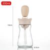 Set di flaconi contagocce e dosatori per olio in silicone 2 in 1 con spazzola in silicone per cucinare, friggere, cuocere al forno, barbecue e pancake.