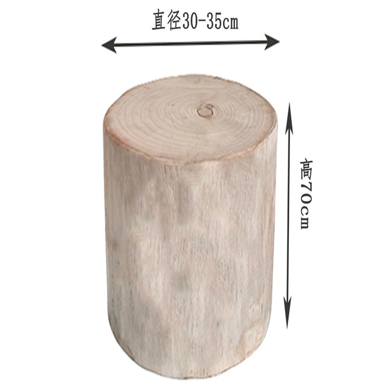 Massivholzpfeiler Originale Holzwurzel-Schnitzereien Holzpfähle Niedrige Hocker Baumstümpfe Ornamente Holzhocker