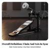 Bass Drum Pedal Chain Drive Beater Full-Tone for Practice