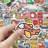 1set Cartoon Graffiti Transportation Stickers Creative Fun Notebook Stickers Mobile Account Decorative Stickers