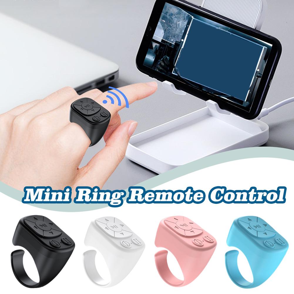 Wireless Bluetooth Mini Remote Control For IPhone Phone Selfie Stick Controller For Tiktok Page Turning Q3T8