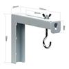 Universal Adjustable Projector Screen Mounting Hook Projection Screen Wall Hanging L-Bracket Movie Screen Curtain Mount Hook Kit