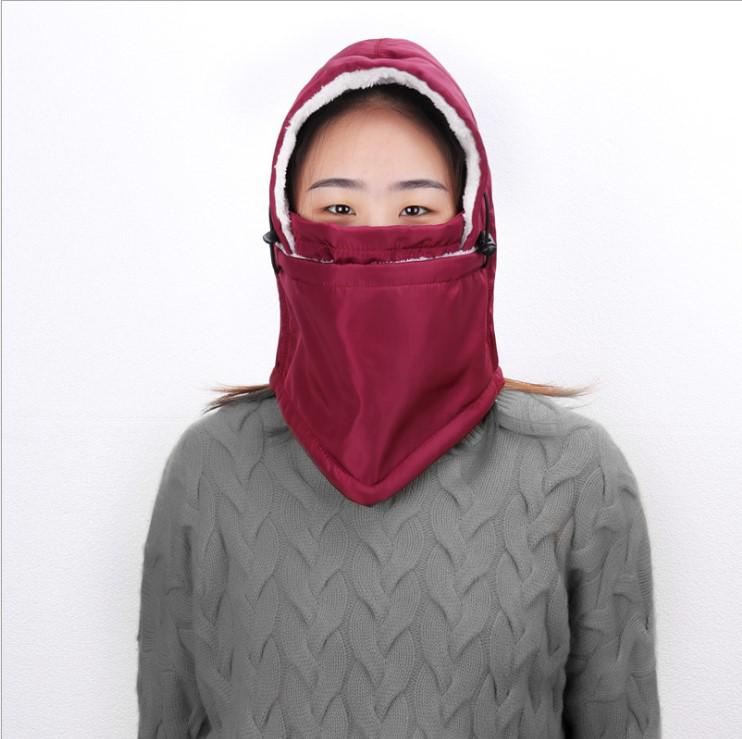 Outdoor Cycling Fleece Balaclava: Windproof, Ear-Protecting, Warm, Snow-Resistant Hat