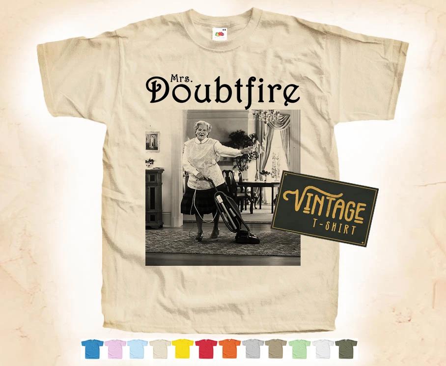 Black Print MRS. DOUBTFIRE T-SHIRT Tee Vintage Poster 12 Colors S-5XL 3XL
