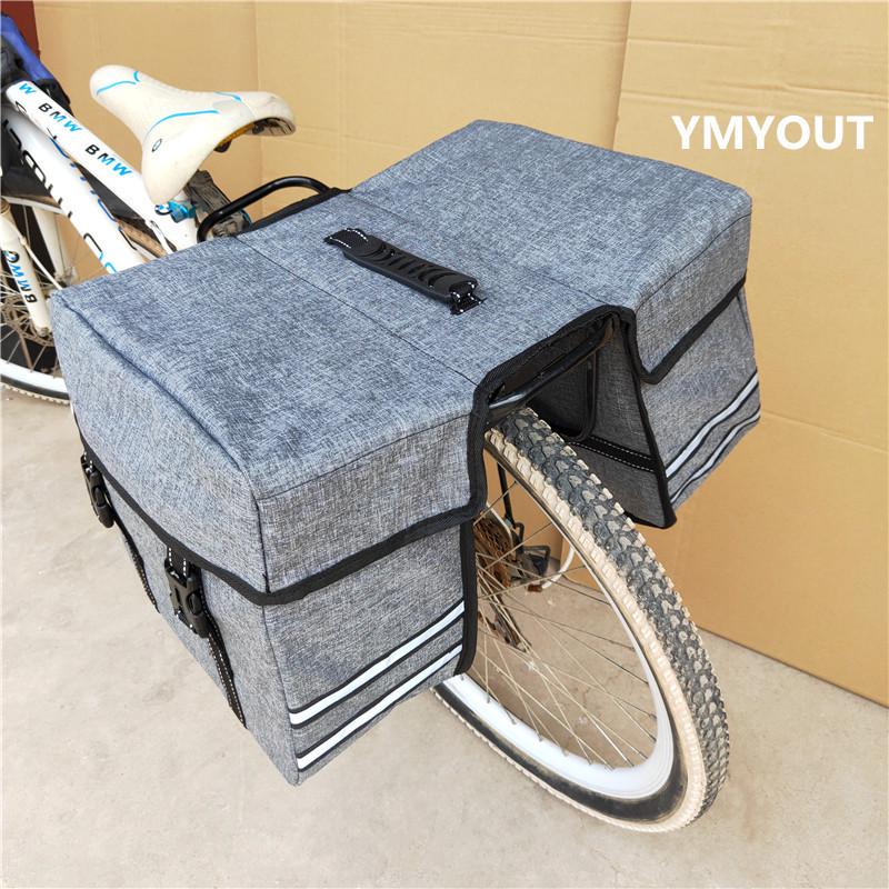 Large Capacity Rainproof Rear Rack Pannier Bag for Mountain Bikes