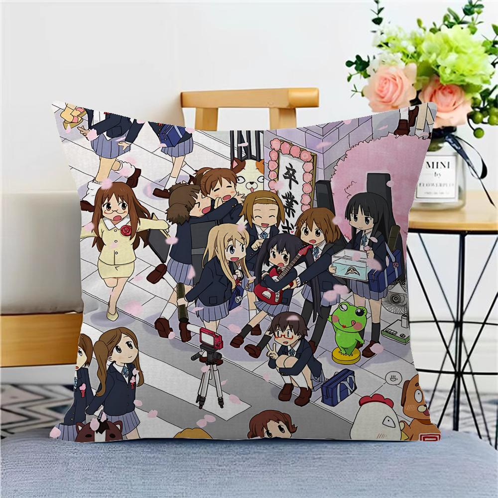K-On Anime Pillow Cover For Bedroom Room And Living Room Sofa Decorative Cushion Cover