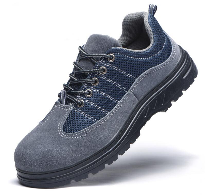 Labor Insurance Shoes Men'S Summer Breathable Solid-Soled Protective Shoes Anti-Smashing Anti-Piercing Oil-Resistant M137