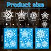 Festive Snowflake Static Pvc Window Decals Christmas Gift Decoration Wrap