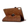 For iPad (2025)/10.9 (2022) Case Rotating Stand Building Block Imprinted Leather Tablet Cover
