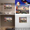 Exquisite Mermaid Princess Canvas Print Whimsical Childrens Bedroom Wall Art