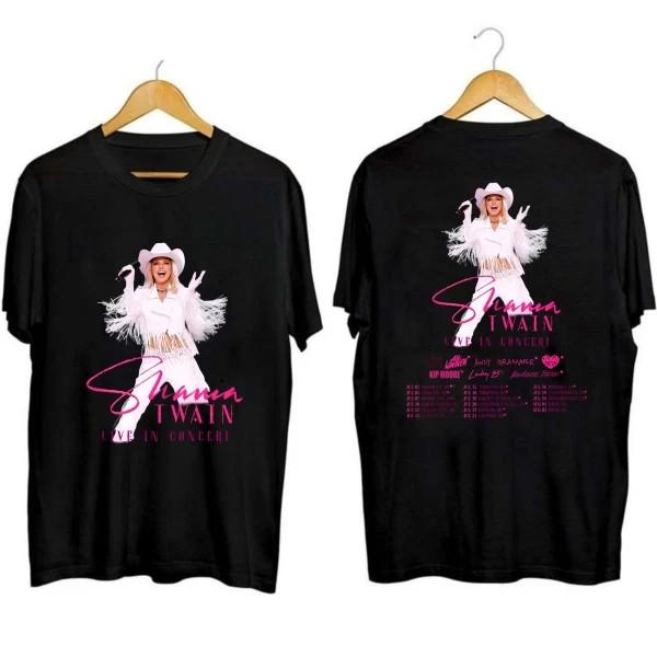 Shania Twain Tour 2025 Shirt Gift for Fans All Size S3XL Unisex T-Shirt L