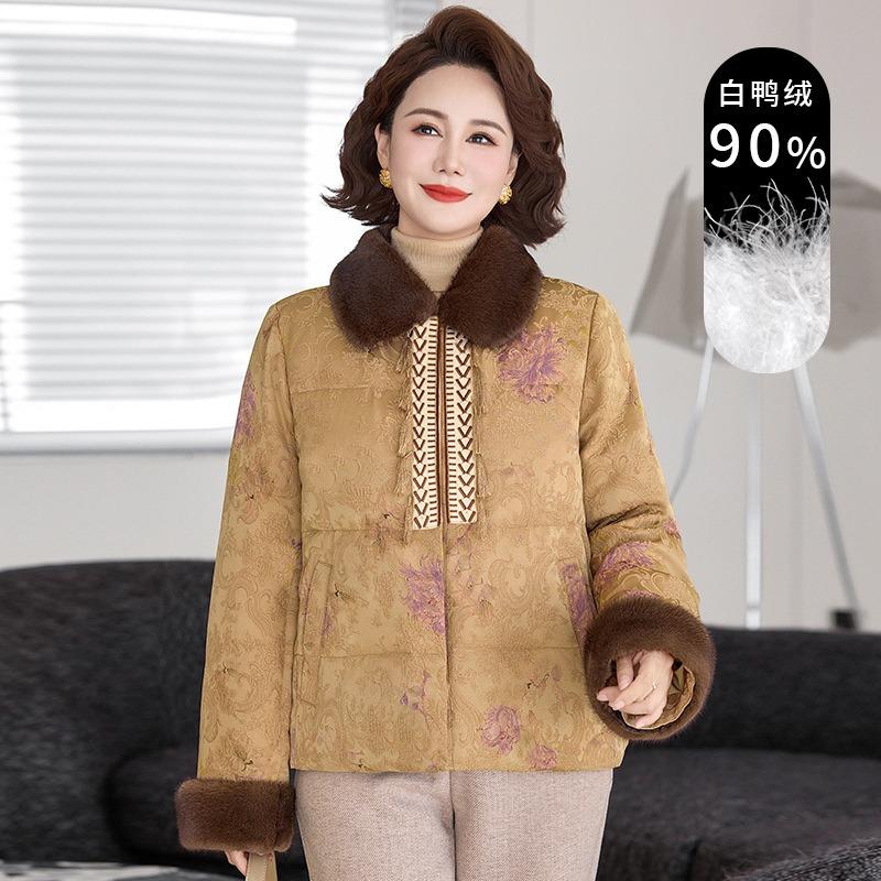 

Новый стиль осенне-зимняя короткая пуховая куртка средней длины женская зимняя утолщенная пуховая куртка 5XL [Recommended 150-80 kg] жёлтый