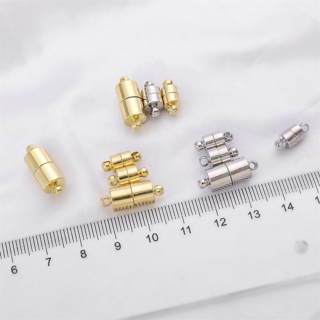 Alegeți dimensiunea cataramă magnetică cilindrică din cupru pentru fabricarea de bijuterii, bricolaj, brățară, colier, accesorii