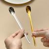 304 Stainless Steel Long Handle Coffee Spoons Silvery Dessert Spoon Iced Tea Teaspoon Stirring Spoons Tableware for Cafe Kitchen