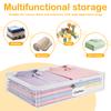 6Pcs Blanket Storage Bag Clear Zippered PVC Waterproof Clothing Quilt Building Blocks Small Toys Organizer Bag Travel Foldable