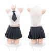 Domila Pure Desire College Style Split Uniform Set Sex Underwear Sexy Underwear Sex Products F569
