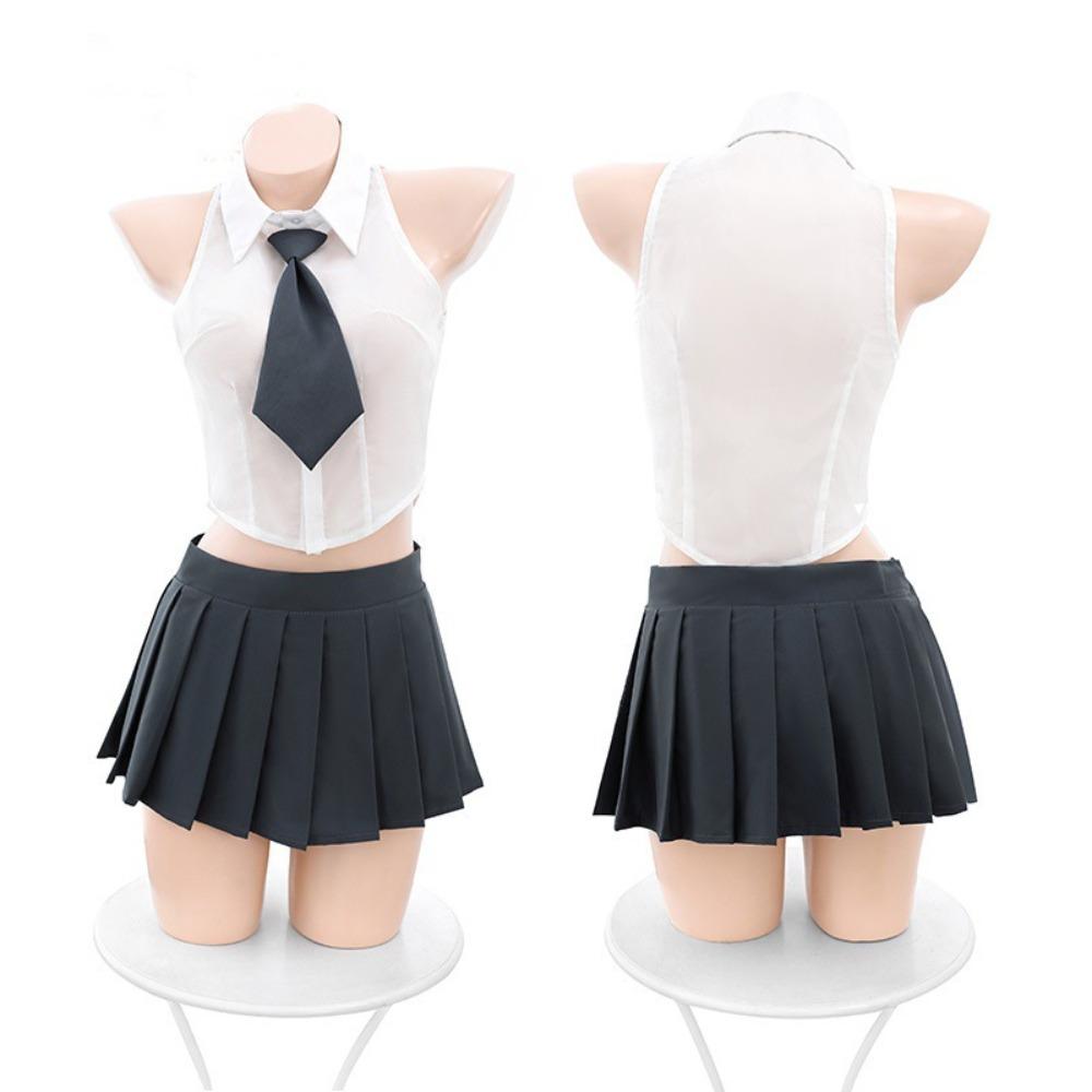 Domila Pure Desire College Style Split Uniform Set Sex Underwear Sexy Underwear Sex Products F569