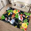 Tropical Birds and Flowers Carpet with Flamingos and Toucan Design Suitable for Use As an Anti-slip for Living Room Bedroom Sofas