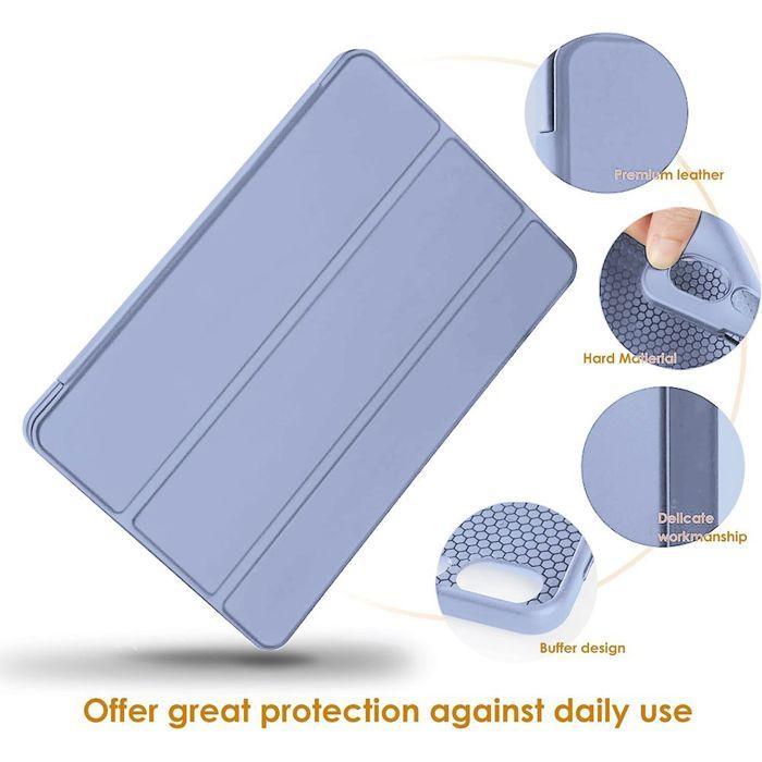 Coque + Verre Trempé - E.F.Connection - Samsung Galaxy Tab S10 Plus / S9 Plus - Etui Slim Violet