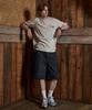 MAGOODGAN Swagber 3597 Slub Semi-Overfit Gray At Oatmeal Melange Short Sleeve Tee