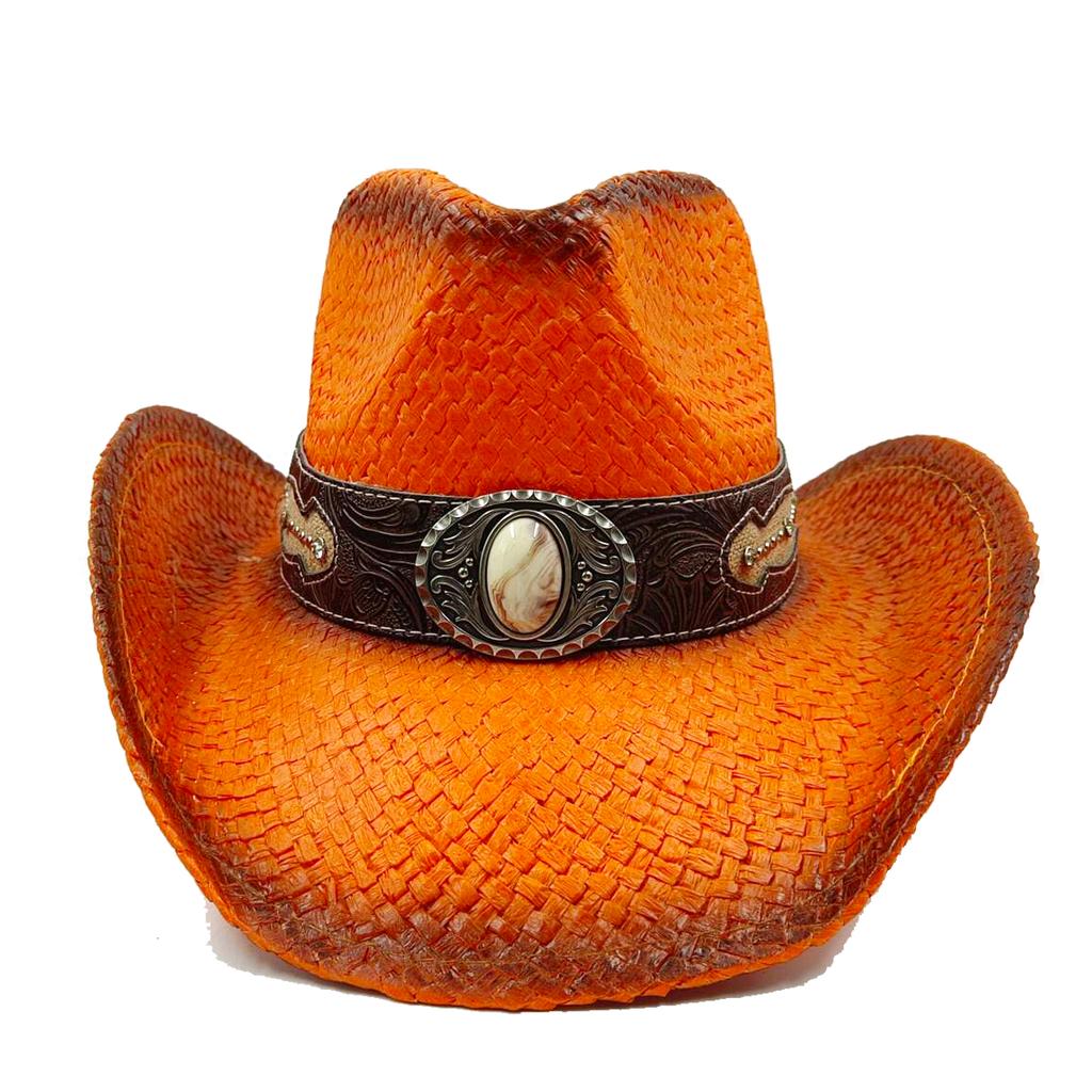 Cowboy Straw Hat For Men And Women Summer Beach Sun Hat Retro Curled Cowboy Hat For Women Sombrero Vaquero