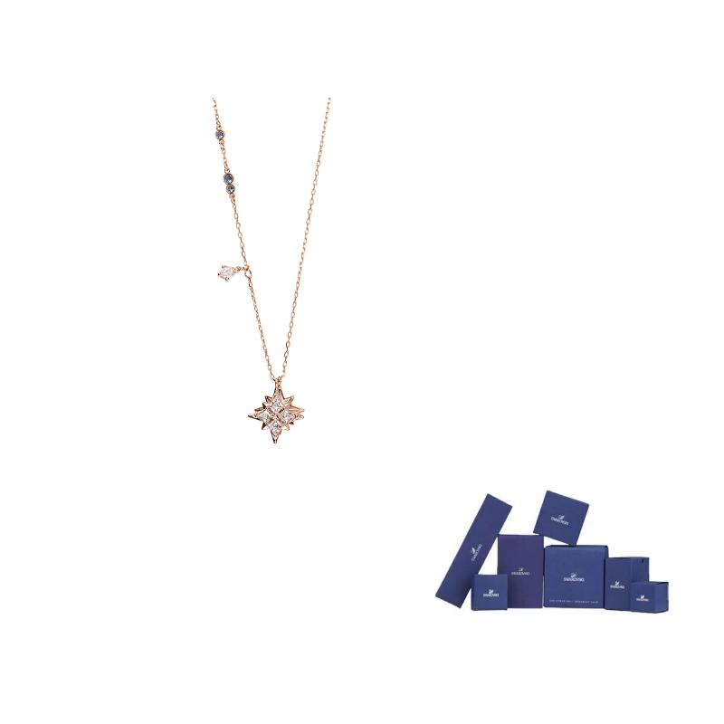 Swarovski Symbolica Artificial Crystal Necklaces Womens Rose Gold tone Plated F-Brand Original Box (Color And Style Are Random) розового золота