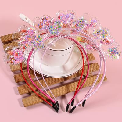 4pcs Valentine's Day Heart Headbands for Girls Love Heart Hairband Headbands for Girls Kids Party Hair Accessories