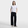 Fila White Fashion Trend Classic Simple Retro Casual Versatile Comfortable Knitted Short Sleeve Sweater Women Tops Cloud-White F11W623404FWT