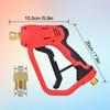 Pressure Washer Short Gun with M22-14mm Inlet and 1/4” Quick Connector Coupler, Power Washer Gun Compatible with Foam Cannon, Spray Nozzle