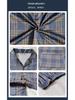 Men's Plus Size Long-Sleeve Plaid Cotton Pajamas for Spring & Autumn, Suitable for Outdoor Wear.