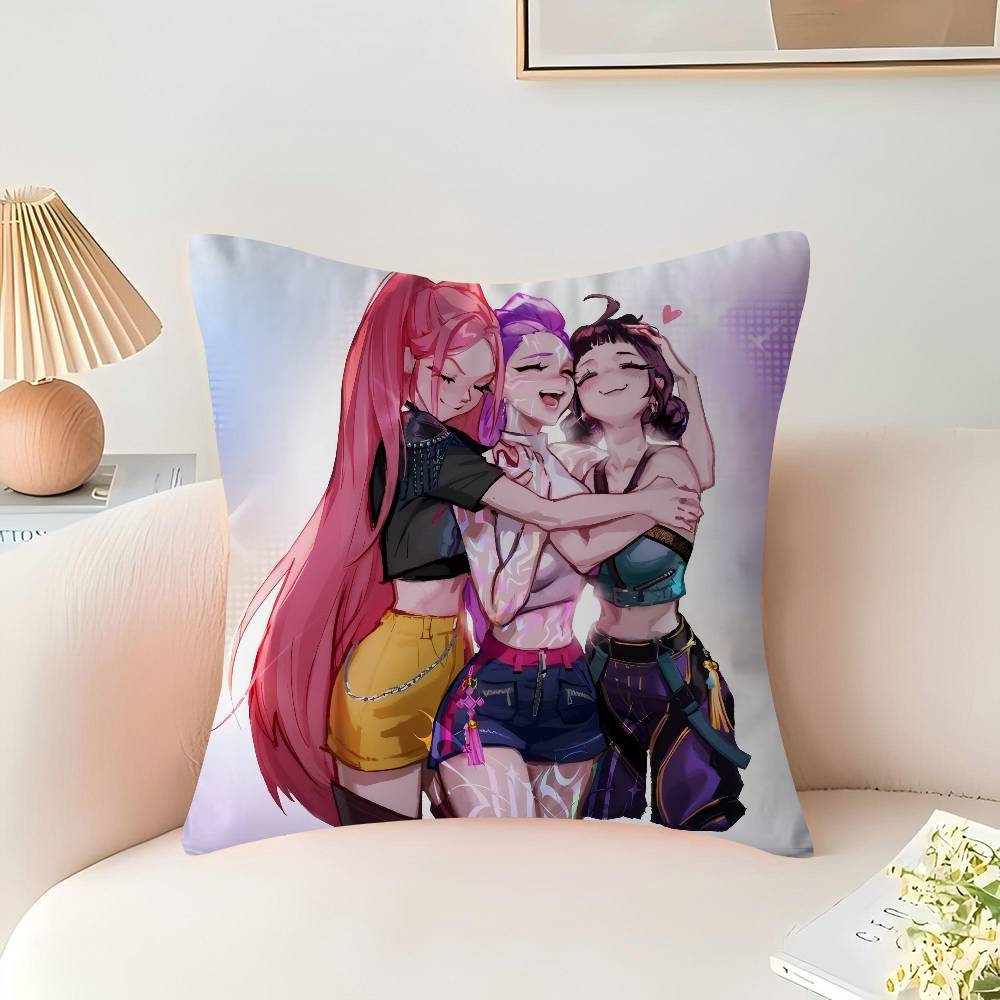 KPop Dämonenjäger Kissenbezug Cartoon Geschenk Kissenbezug Schlafzimmer Zuhause Sofa Stuhl Sitz Dekor Kissenbezug