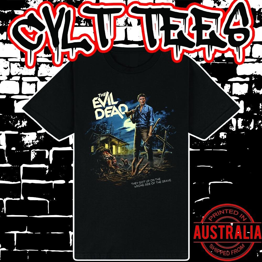Футболка из фильма «Зловещие мертвецы» ~ Премиальная черная хлопковая футболка Gildan Унисекс L