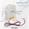 Direct Replacement Refrigerator Evaporator Motor Fast Assembly Strong Plastic Texture Fan Component for Refrigerator