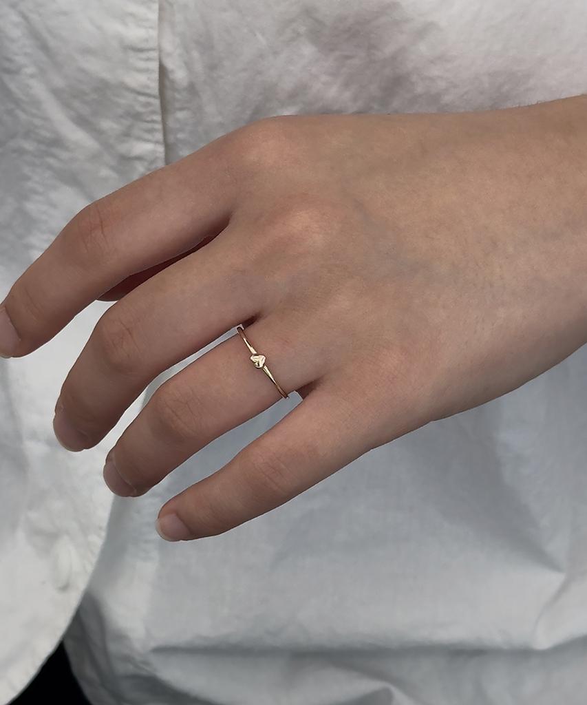 Faye 14K Tiny Heart Ring (A Type)