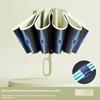 Automatic Folding Umbrella For Men Women Sun Rain Dual Purpose Umbrella Reverse Folding Feature