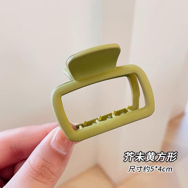 Square Small Grab Clip, Female Hair Grab, Back Of Head, Disc Hair Clip, Semi-Tie Hair Clip, Shark Clip, Headdress.