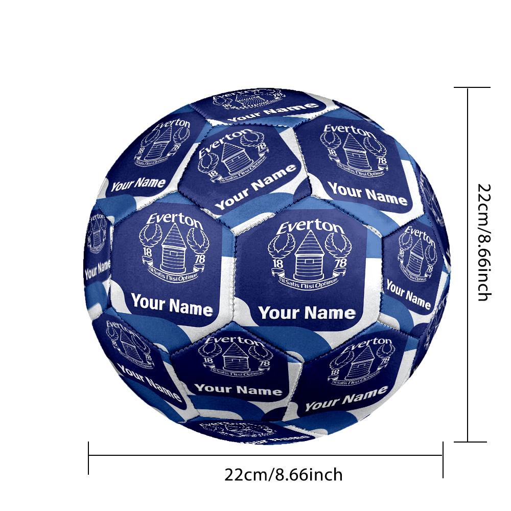Everton FC Fashion Size 5 Football Wearproof Non‑Slip Soccer Ball For Sports Training Entertainment Use