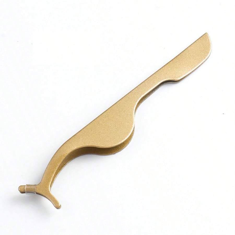 1pc Stainless Steel Eyelash Tweezers, Eyelash Extension Tweezers, Hair Removal Tweezers, Fake Eyelashes Adhesive Applicator Tool For Women