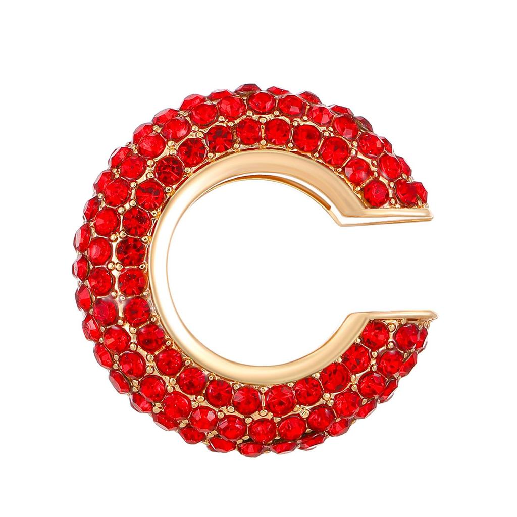 European & American Popular C-shaped Rhinestone Ear Cuff Earrings, No Piercing Needed for Women