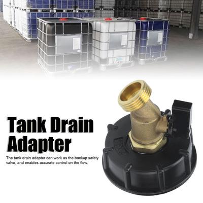 IBC Tote Tank Adapter Male Thread Drain Hose Connector Faucet Tap Valve Fitting Part Tank Faucet Adapter