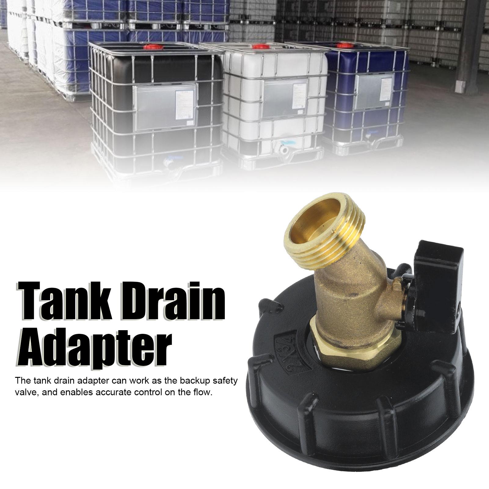 

IBC Tote Tank Adapter Male Thread Drain Hose Connector Faucet Tap Valve Fitting Part Tank Faucet Adapter