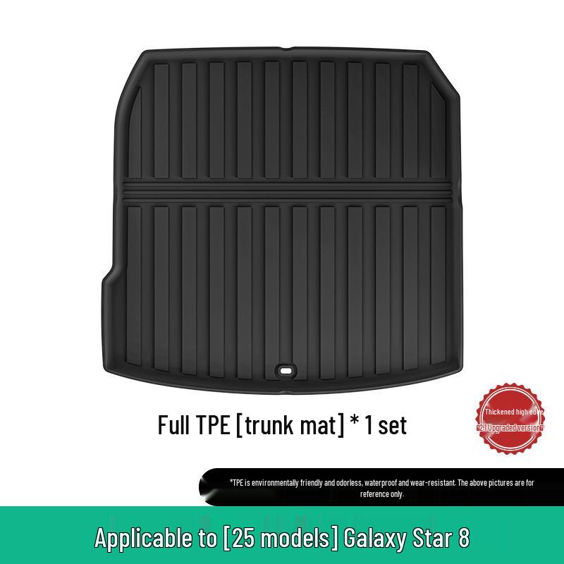 Custom TPE Floor Mats for 25 Galaxy Starry 8 Car Models - Stain-Resistant Trunk Mats Included