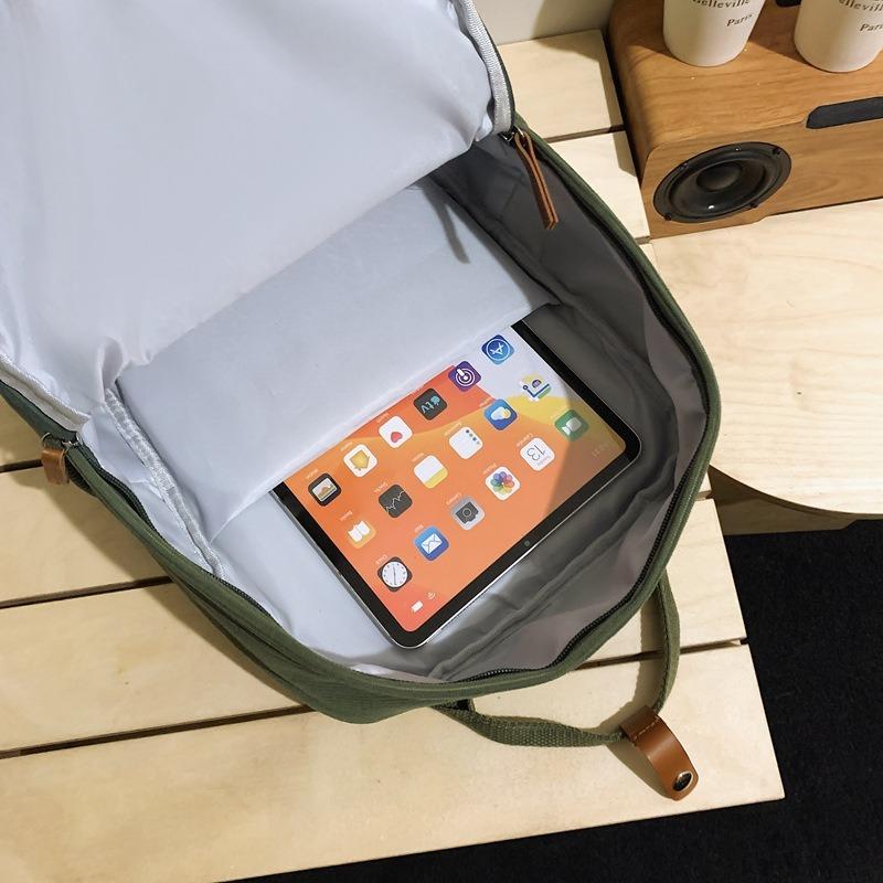 Simple Backpack, New Solid Color Literary and Artistic Style, Light Backpack for College Students To Commute To Class